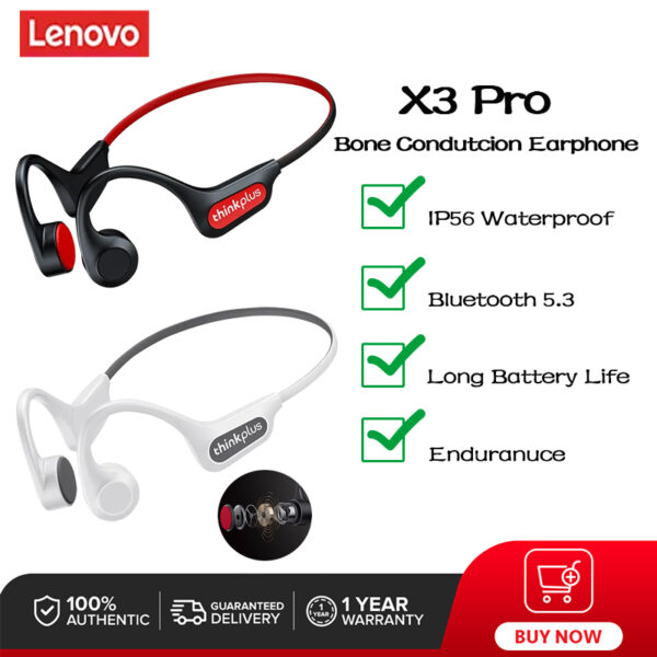 Lenovo X3 Pro Wireless Earphone Bone Conduction